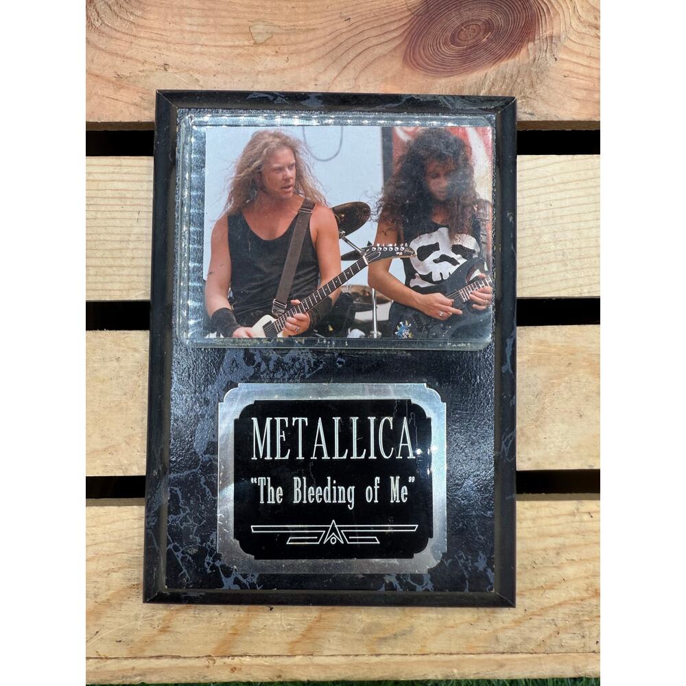 Metallica “The Bleeding of Me” Small Commemorative Plaque